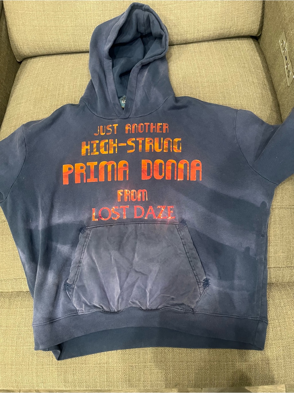 New Lost Daze Prima Donna Graphic Hoodie Size Small